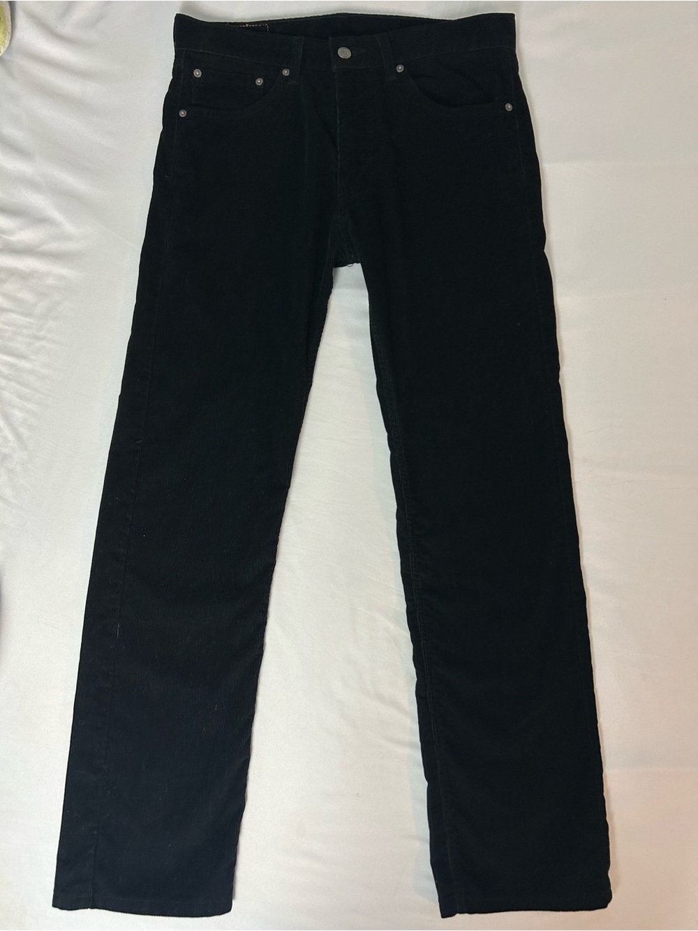 Levi’s 505 Black Corduroy Straight Leg Pants W32 L32